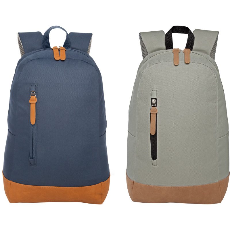 MOCHILA "NEW SPORT" Negro + Beige