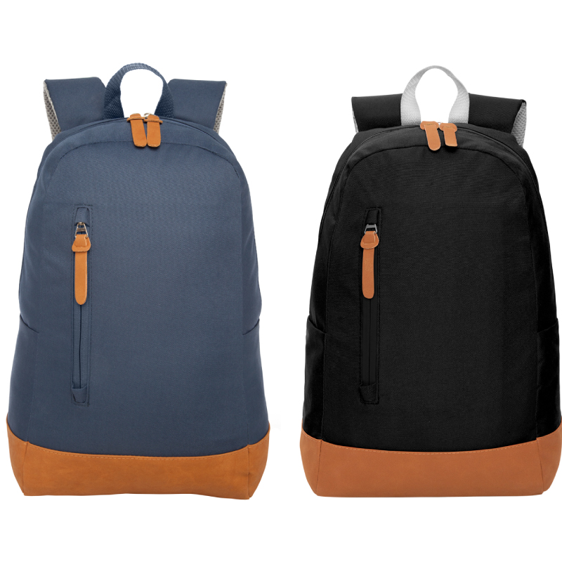 MOCHILA "NEW SPORT" Negro + Beige