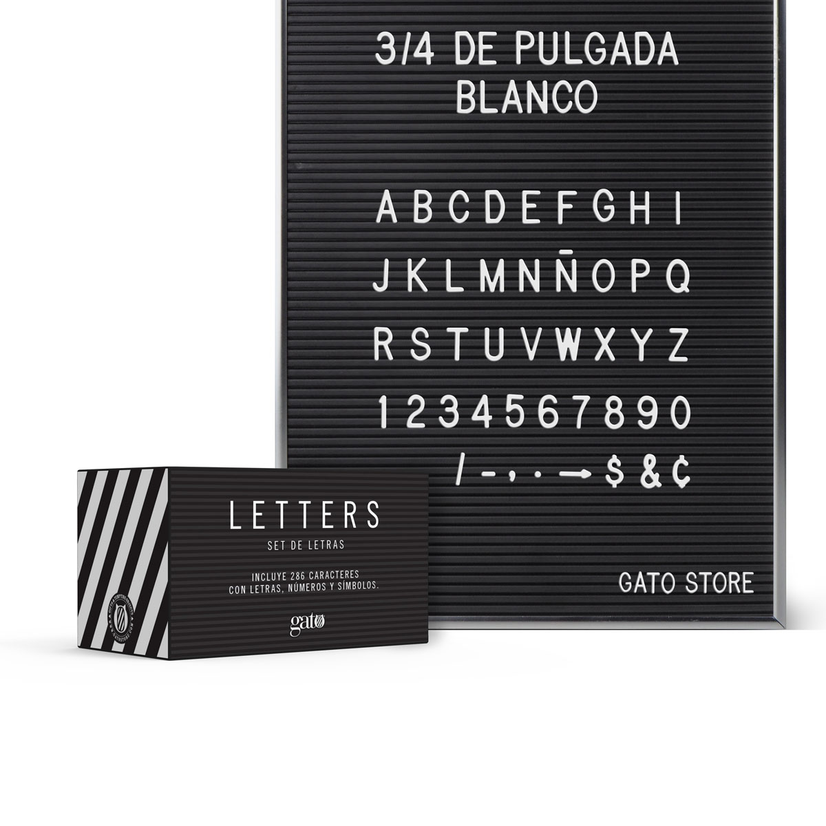 Set de letras para cartelera LETTERS 3/4"