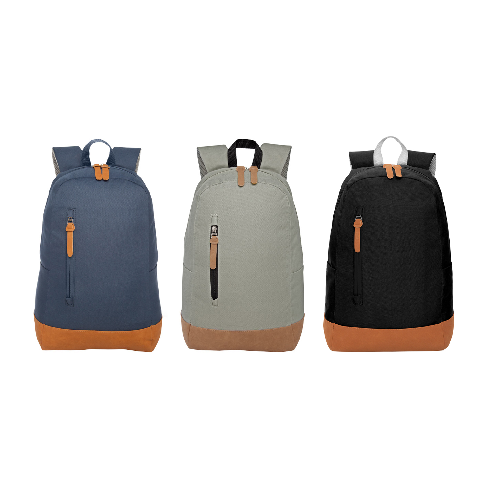 MOCHILA "NEW SPORT" Negro + Beige