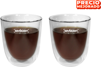 Set de vasos de vidrio "Double"