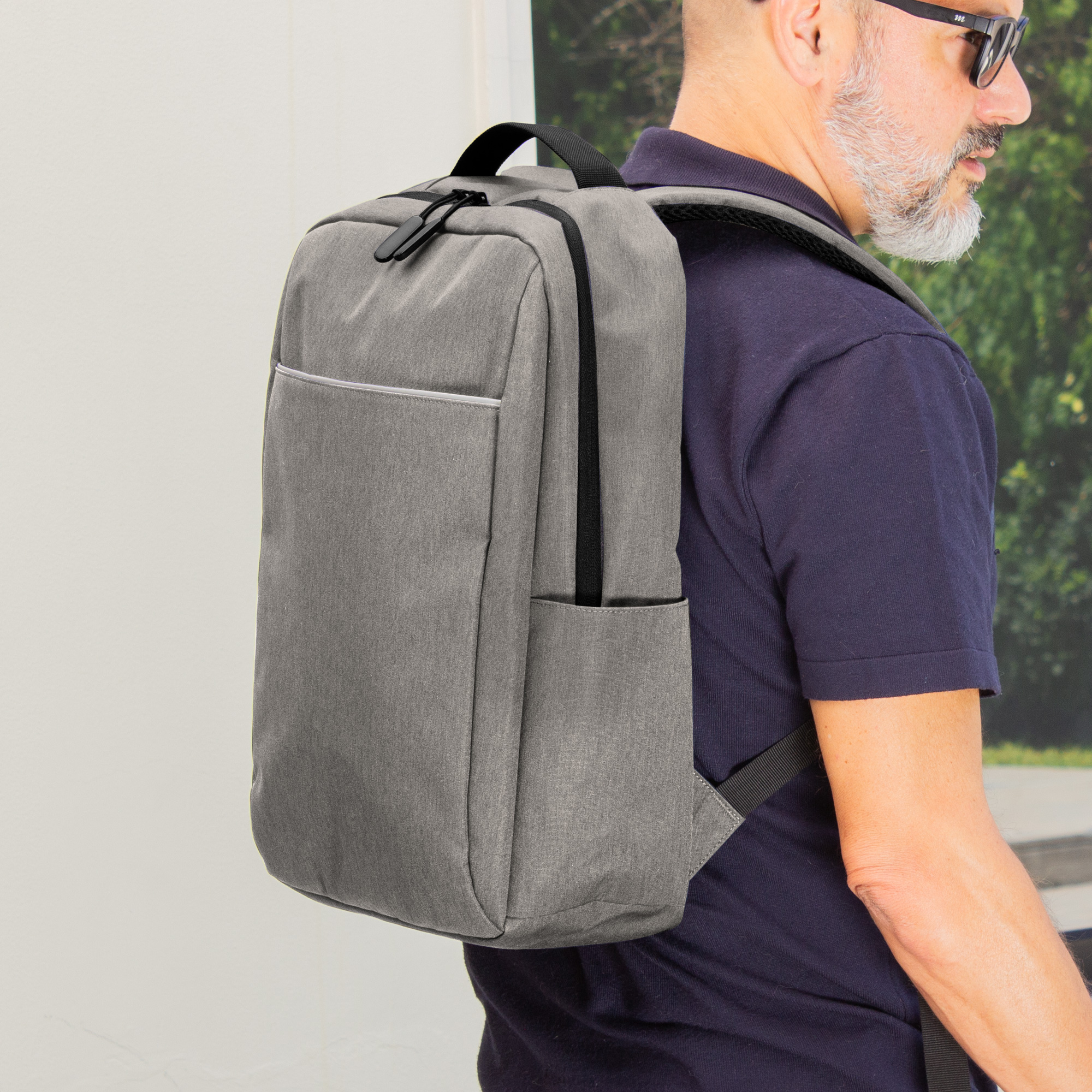 Mochila "METZ" Gris claro