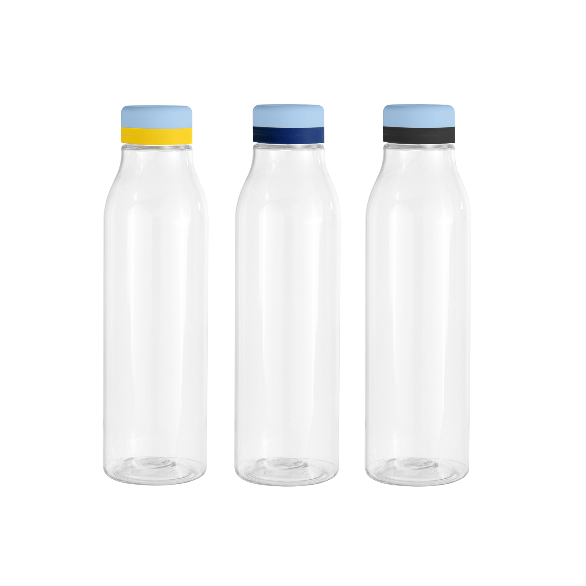 Botella "ANDINA SKY" Transparente + Celeste + Amarillo