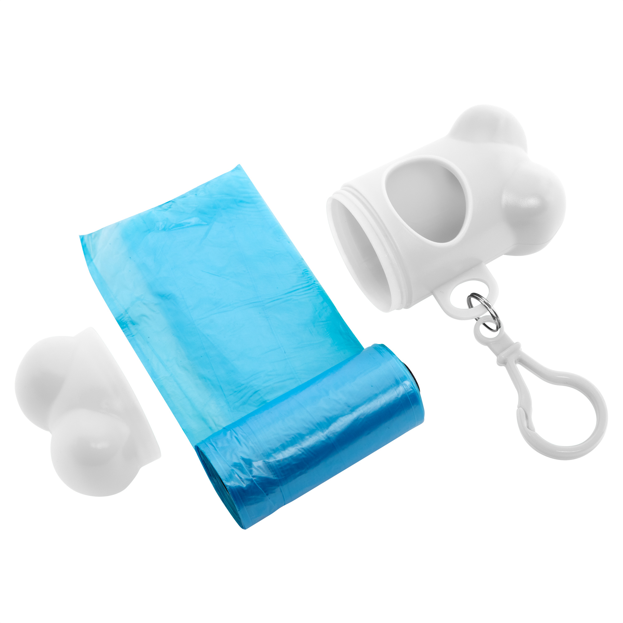 Dispensador de bolsas "POODLE" Blanco