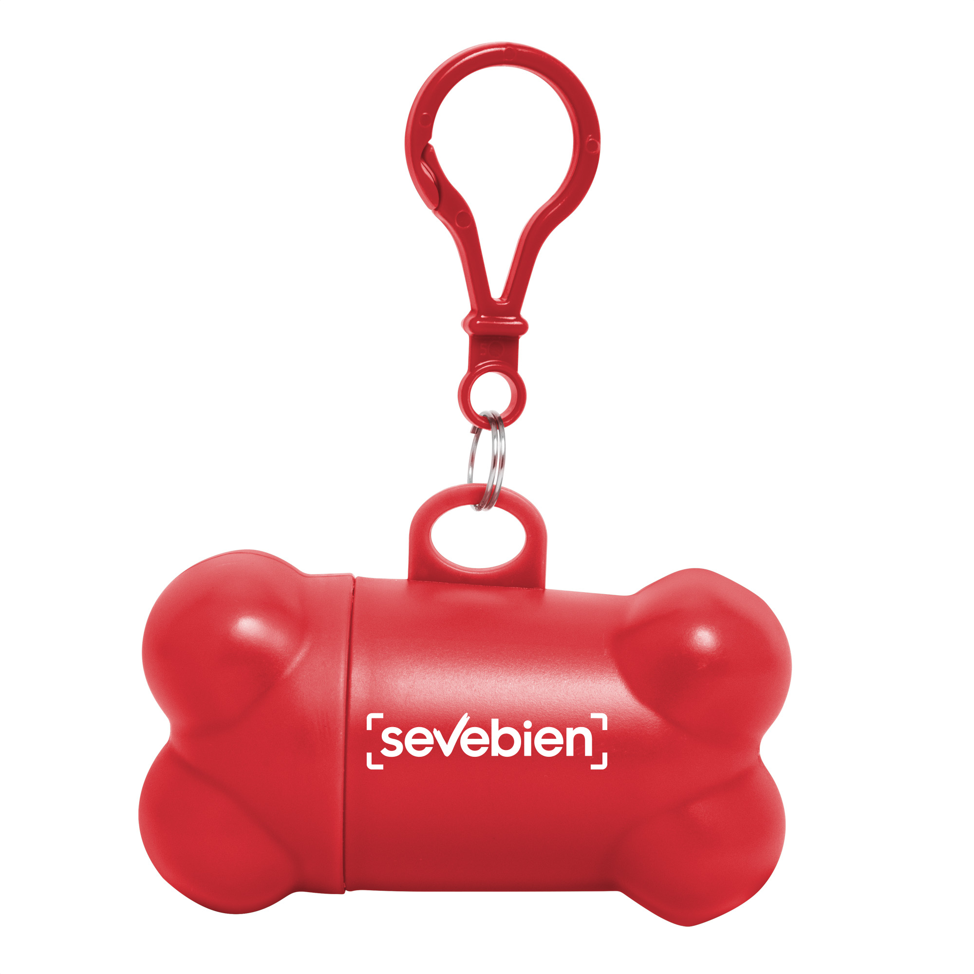 Dispensador de bolsas "POODLE" Rojo
