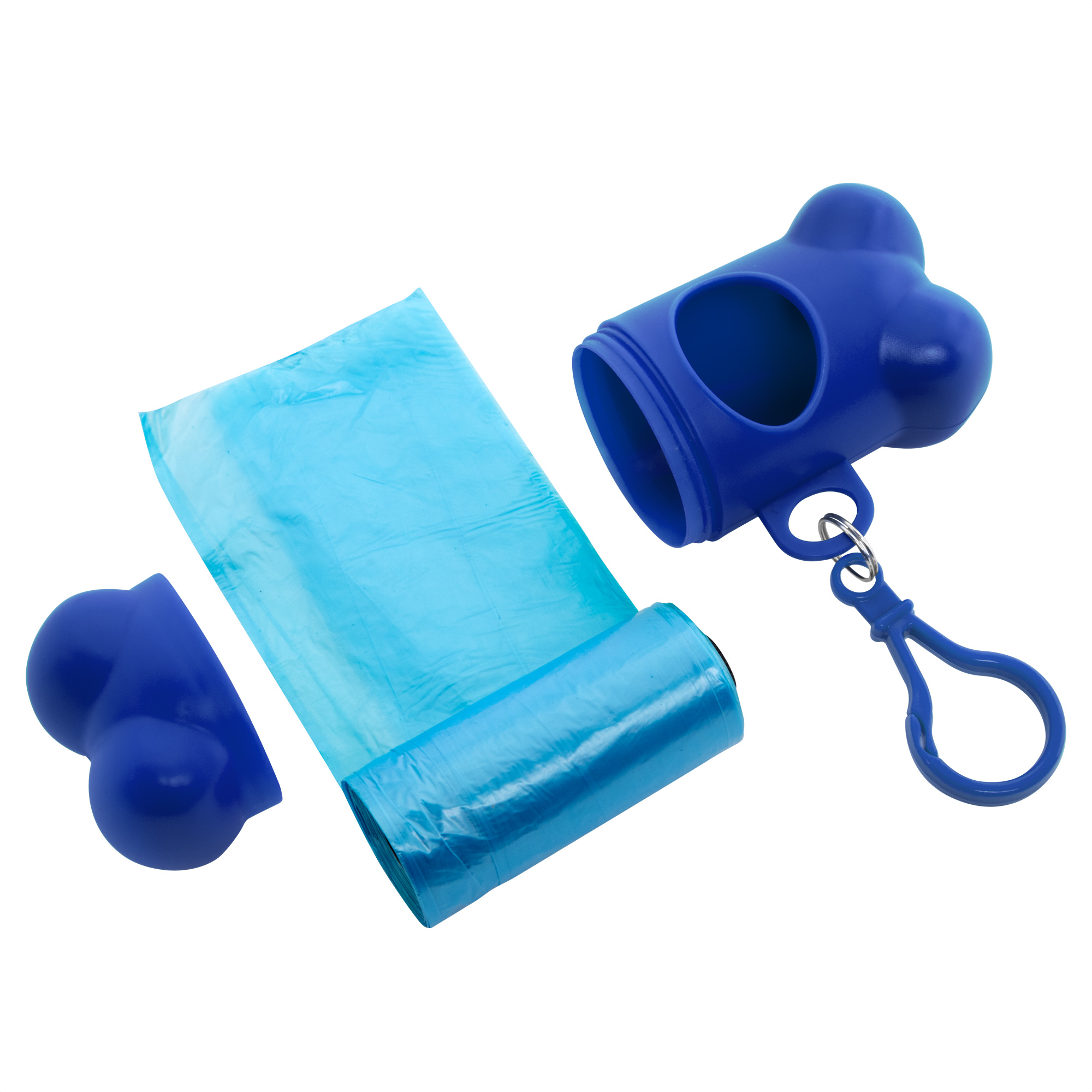 Dispensador de bolsas "POODLE" Azul