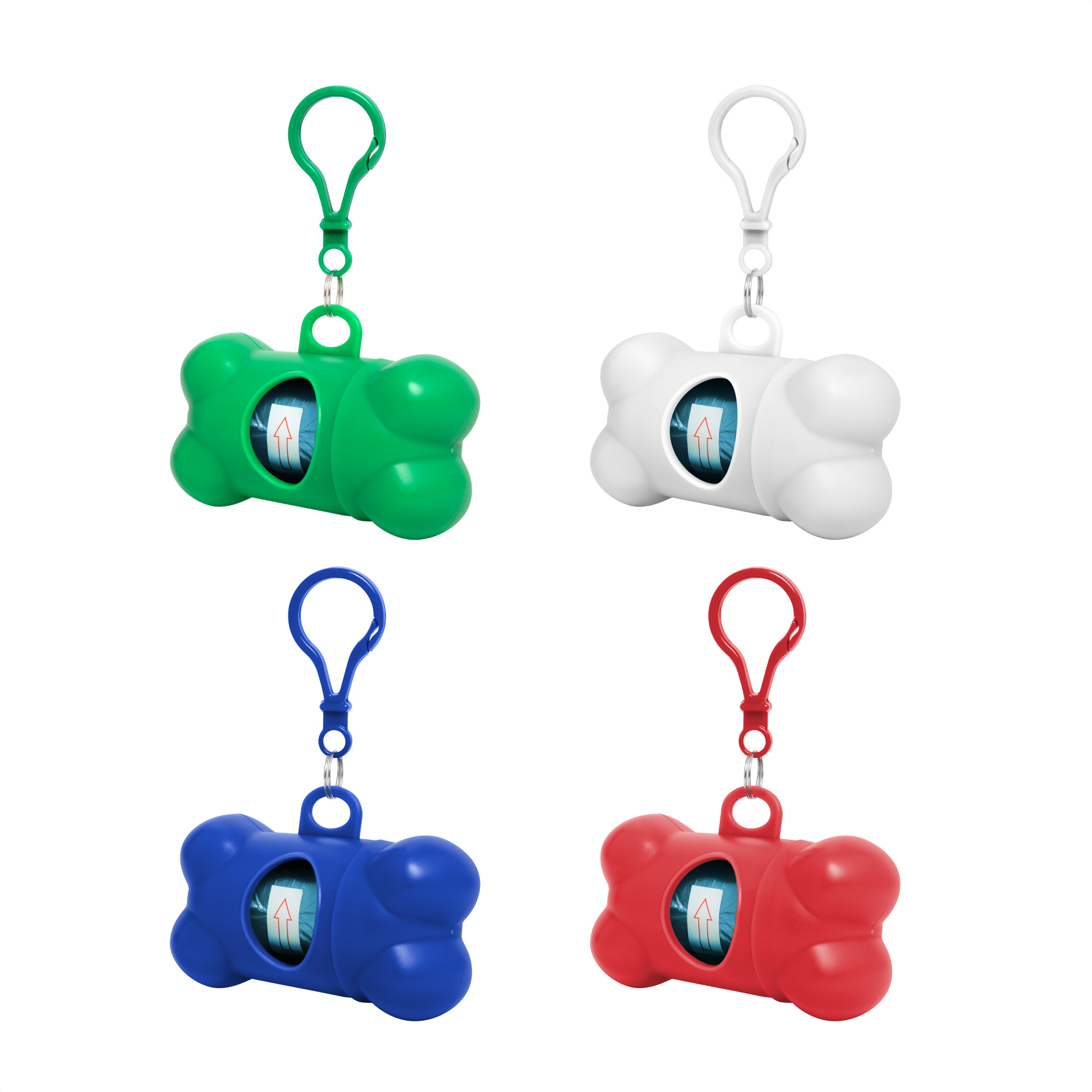 Dispensador de bolsas "POODLE" Blanco