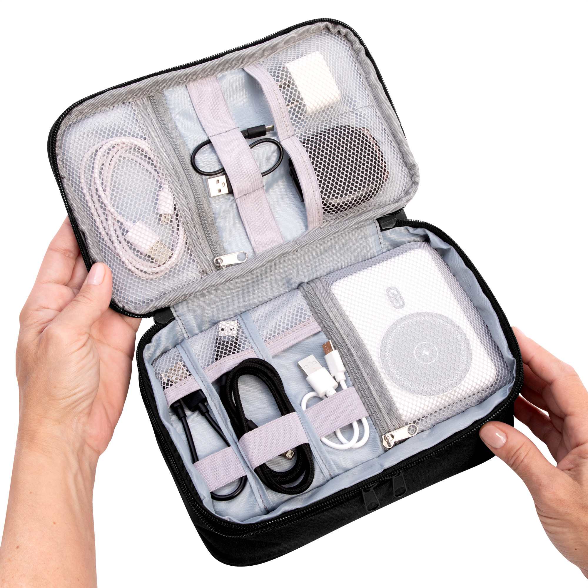 Organizador de cables "MEMPHIS" Negro