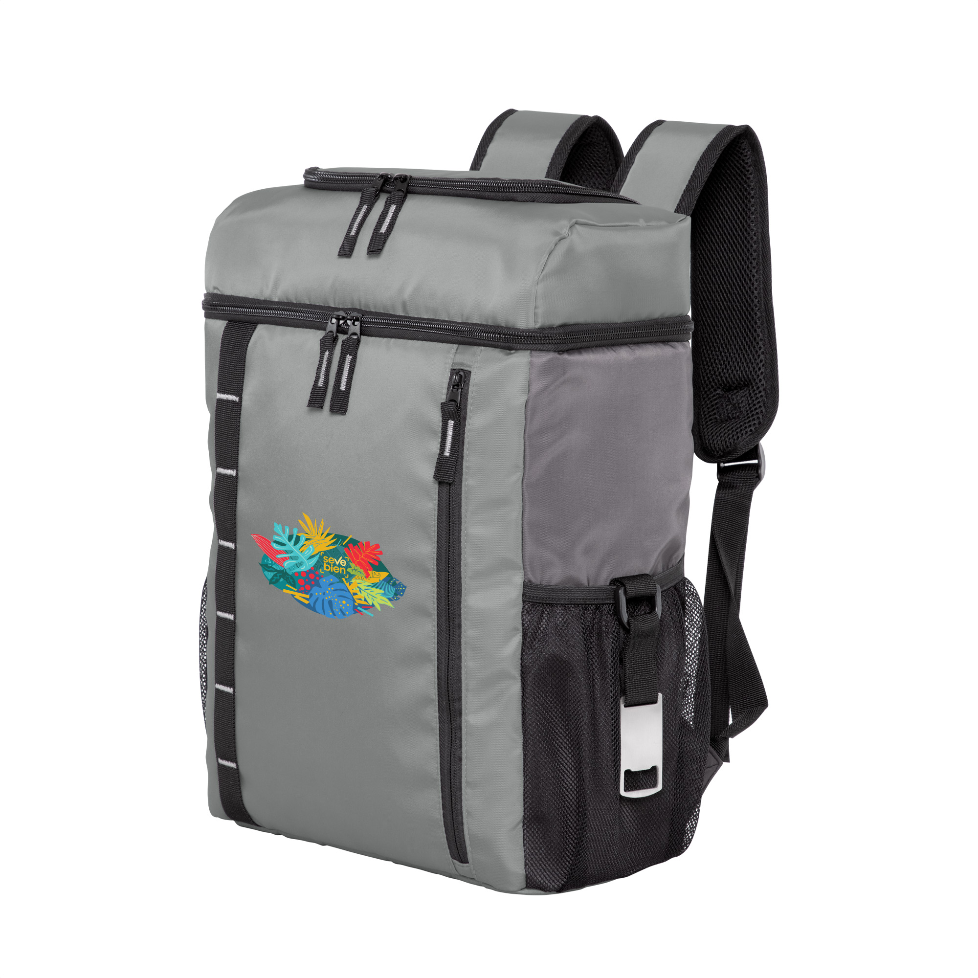 Morral cooler "ESQUEL" - Gris + Negro
