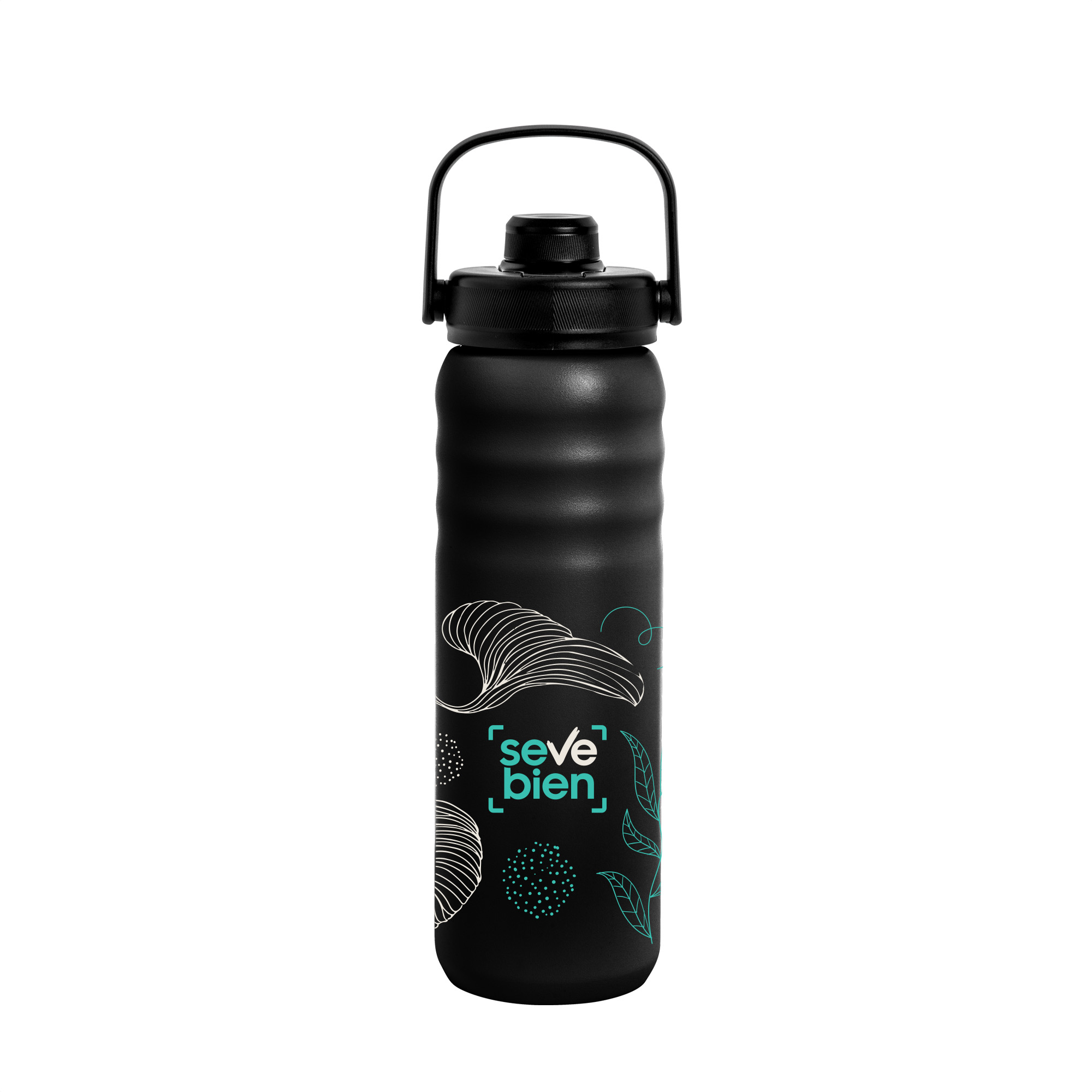 Botella térmica WAVE - Negro